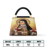 Catholight The Little Flower of Grace  Leather Satchel Bag