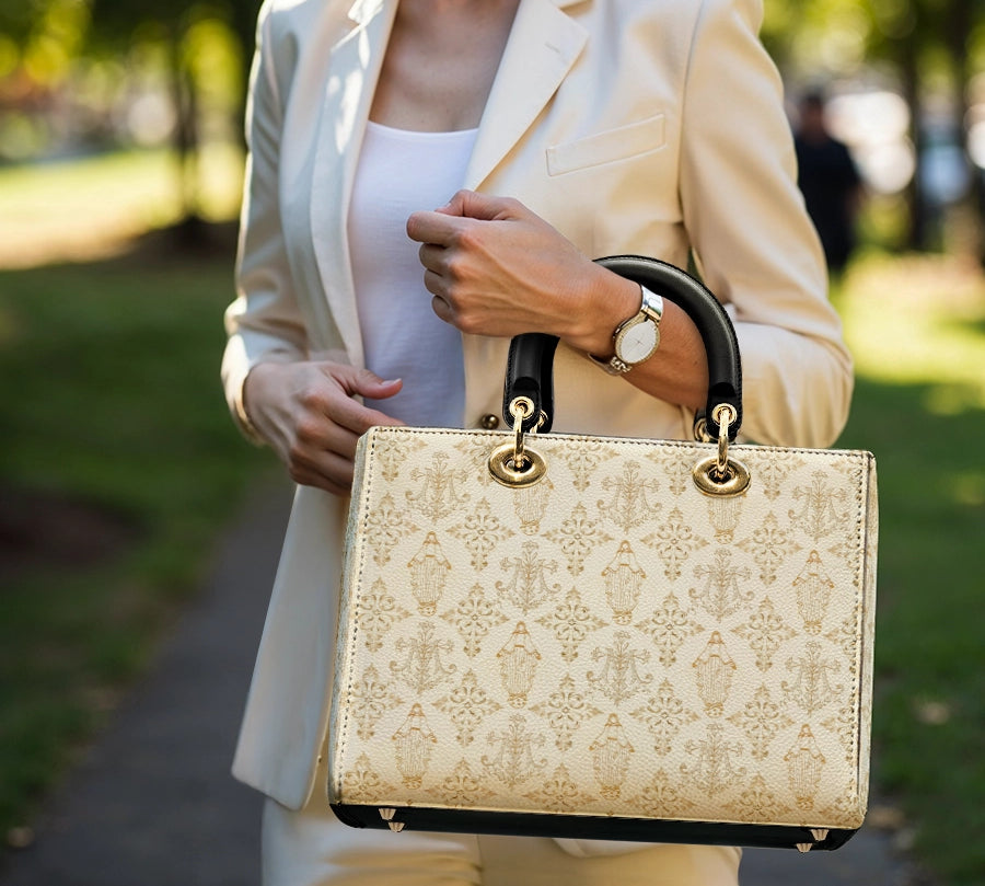 Catholight The Ave Maria Pattern Lady Leather Bag