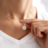 Catholight Holy Family Necklace in Sterling Silver