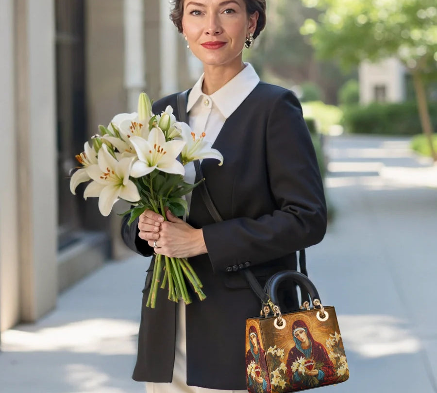 Catholight The Lily Of Purity Lady Leather Bag
