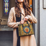 Catholight  Sacred Heart of Divine Love Leather Bag