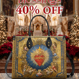 Catholight  Sacred Heart of Divine Love Leather Bag