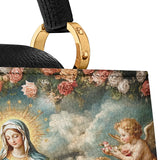 Catholight Halo Of Roses Leather Satchel Bag
