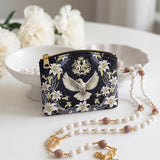 Catholight The Holy Spirit and Lily Devotional Leather Rosary Pouch