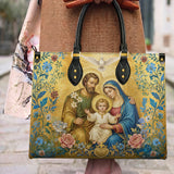Catholight Holy Family in Divine Grace Leather Bag