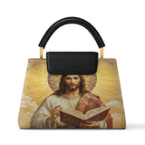 Catholight Jesus the Savior Eternal Light Leather Satchel Bag