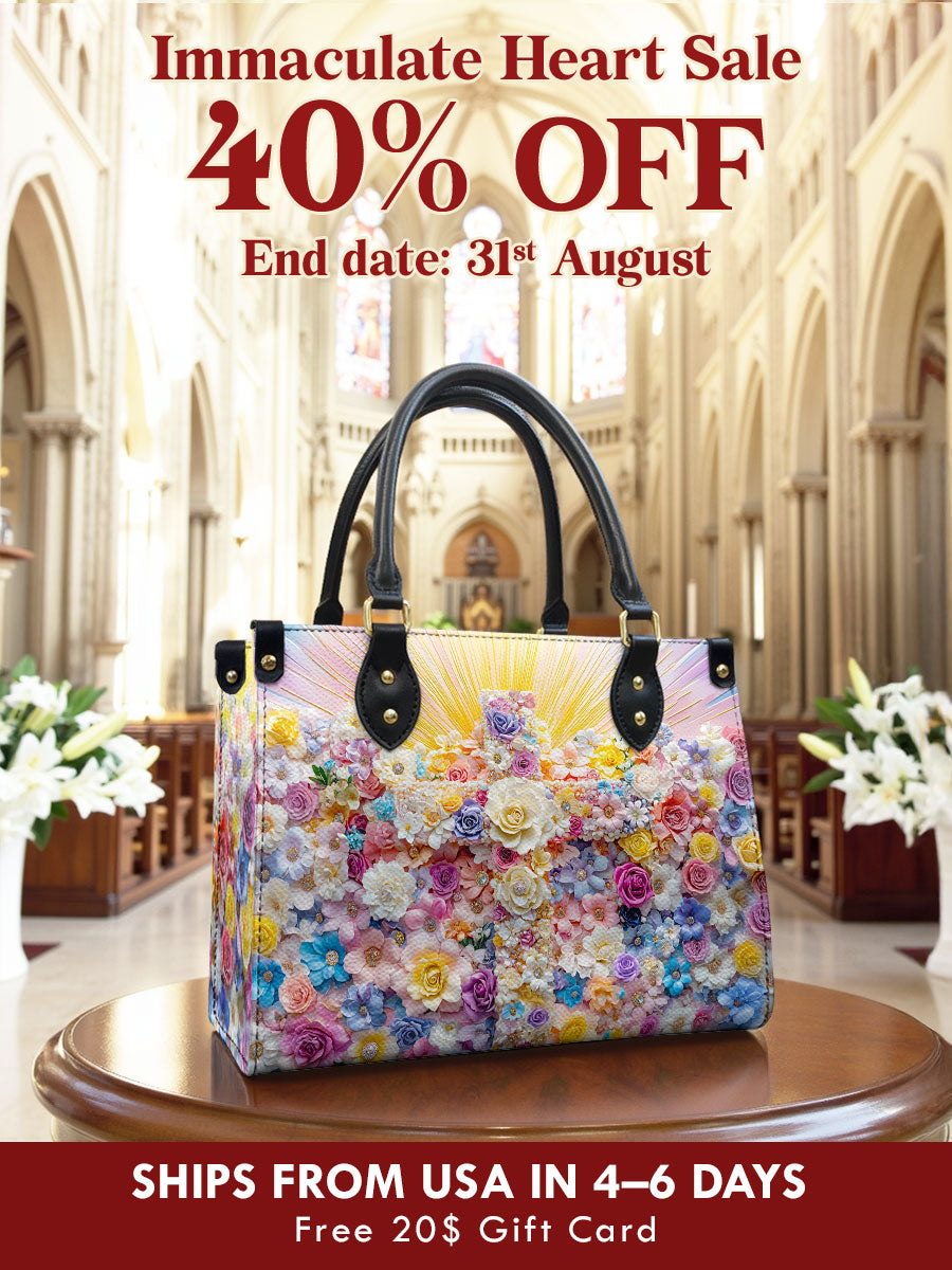Catholight  Floral Resurrection Leather Bag
