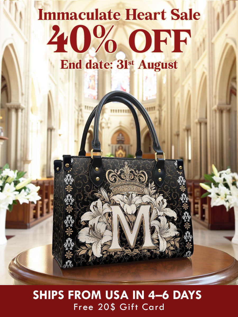 Catholight  The Divine Monogram Leather Bag