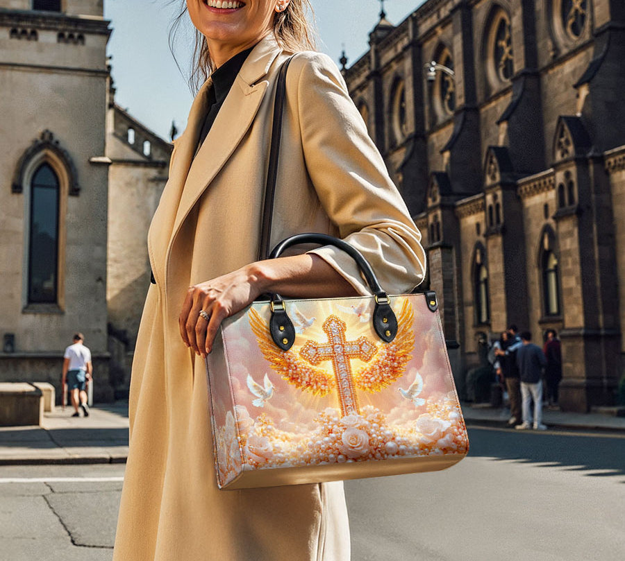 Borsa in pelle Catholight Colomba della Pace