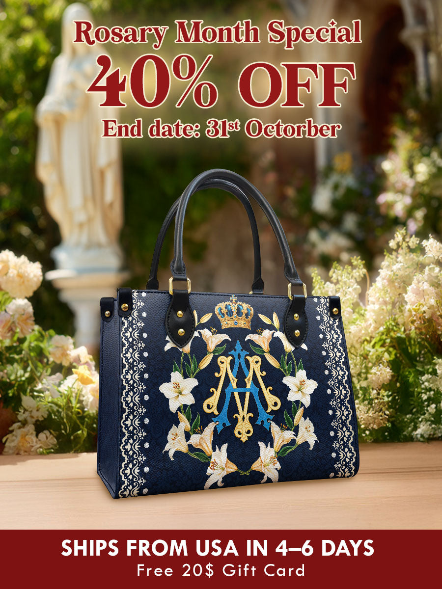 Catholight  Crown Of Grace Leather Bag