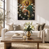 Catholight Guardian of Faith and Purity Canvas Wall Art
