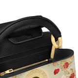 Catholight Little Flower Elegance Leather Satchel Bag