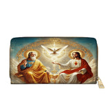 Catholight Trinité Divine La Sainte Grâce - Portefeuille en Cuir