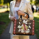 Catholight The Lily Of Purity Lady Leather Bag