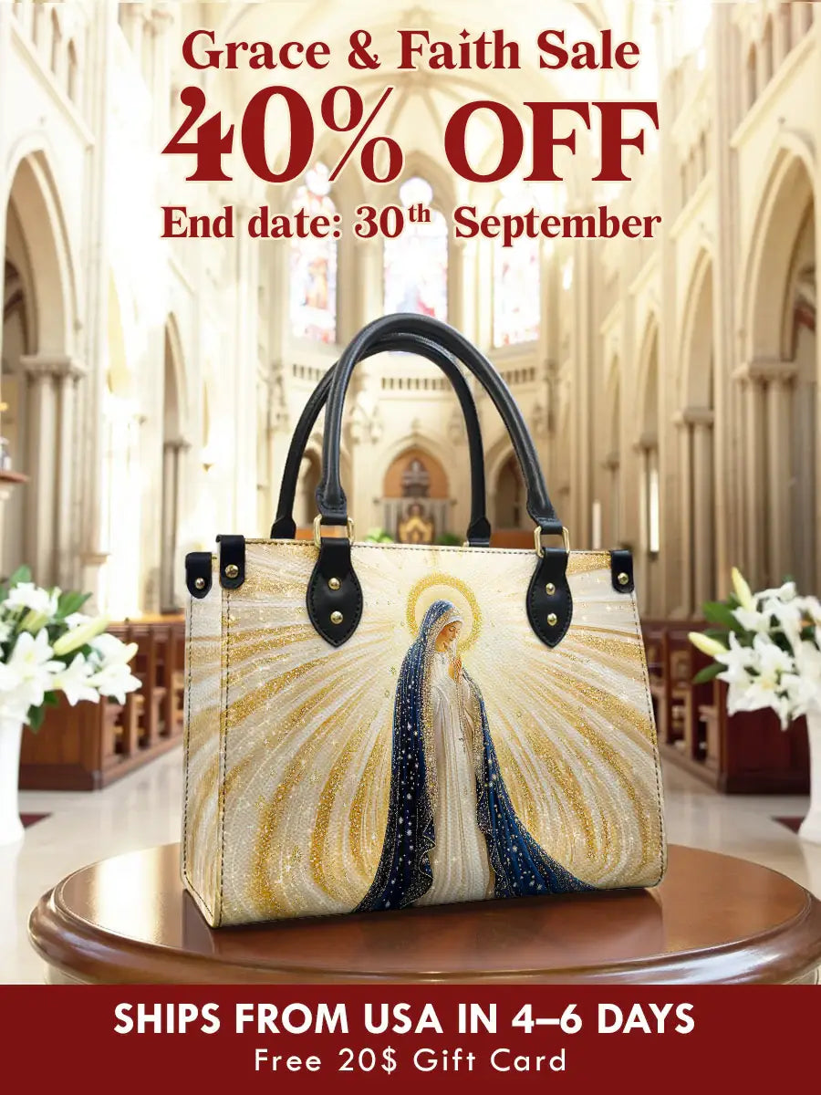 Catholight  Our Lady’s Eternal Glow Leather Bag