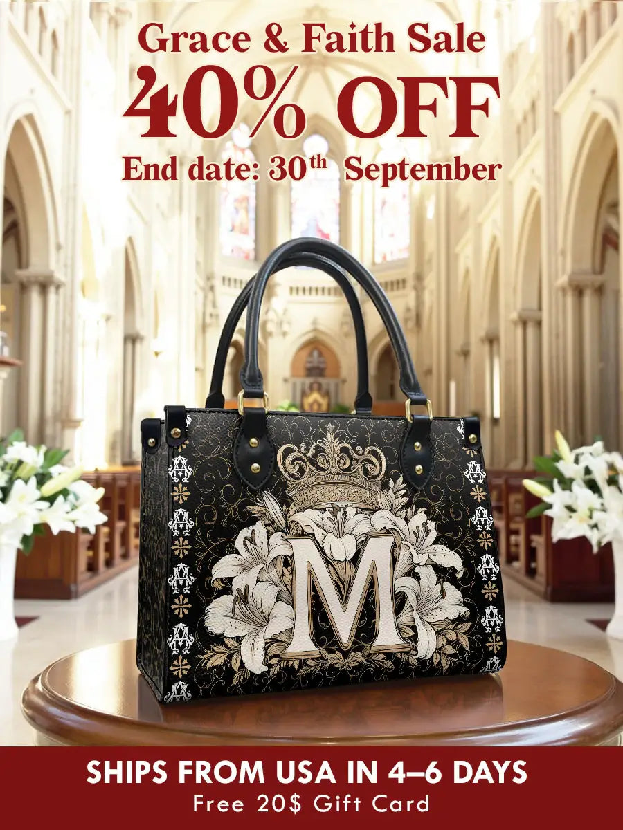 Catholight  The Divine Monogram Leather Bag