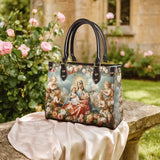 Catholight  Halo Of Roses Leather Bag