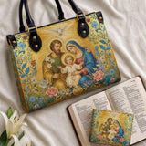 Catholight Holy Family in Divine Grace Leather Bag