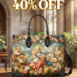 Catholight  Halo Of Roses Leather Bag
