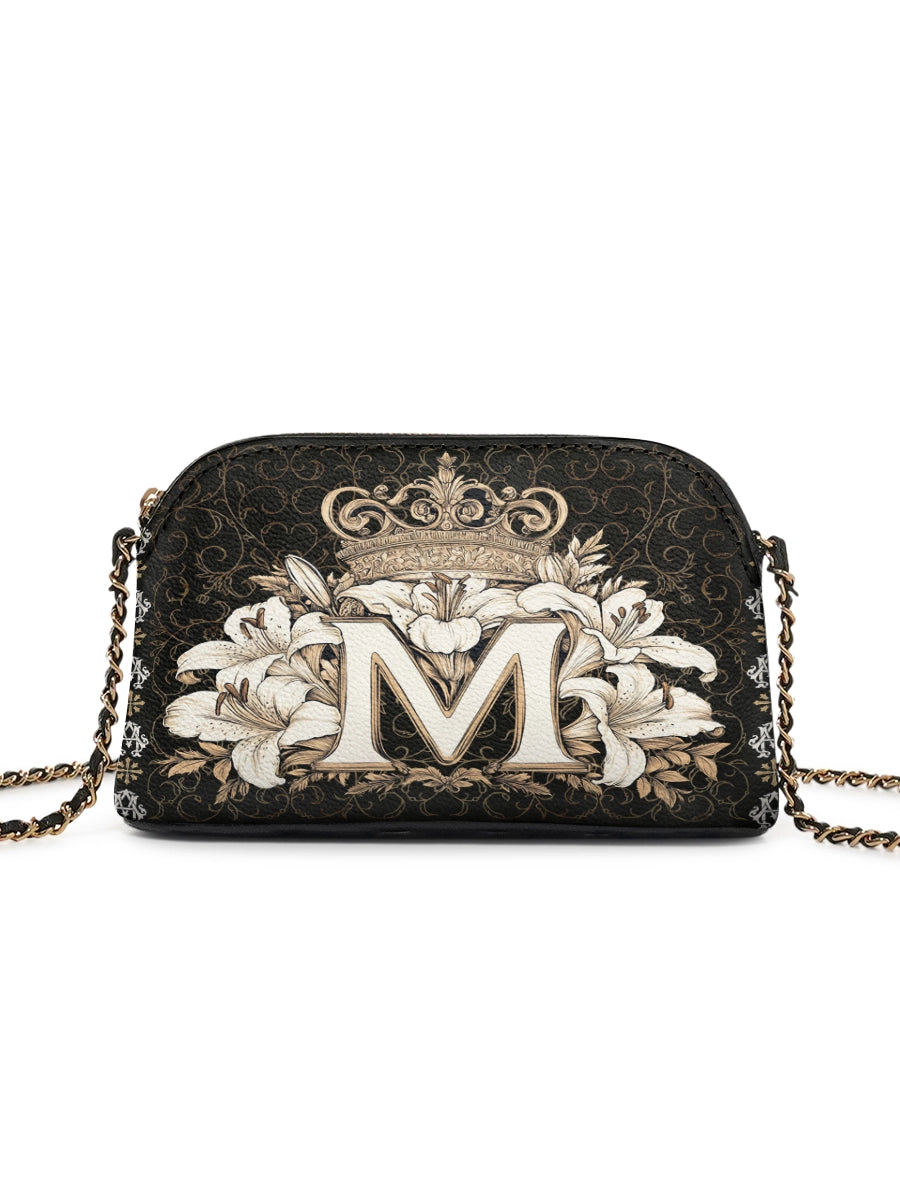 Catholight The Divine Monogram Leather Crossbody Bag