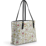 Catholight The Timeless Faith Leather Tote Bag