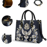 Catholight  The Holy Spirit and Lily Devotional Leather Bag