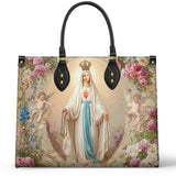 Catholight Queen Of Holy Grace Leather Bag