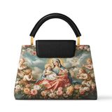 Catholight Halo Of Roses Leather Satchel Bag