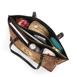 Catholight - Leather Tote Bag  Lady Of Mount Carmel