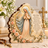 Catholight Wooden Faith Block - Holy Mary Mother of God