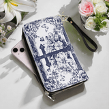 Catholight The Cross Amidst Blooming Faith - Leather Wallet Purse