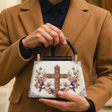 Catholight Faith & Florals Leather Satchel Bag