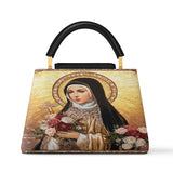 Catholight The Little Flower of Grace  Leather Satchel Bag