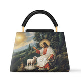 Catholight The Divine Shepherd's Grace Leather Satchel Bag