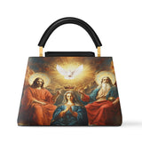 Catholight Coronation Of Mary Leather Satchel Bag