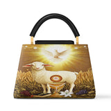 Catholight The Lamb Of Redemption Leather Satchel Bag