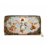Catholight  In God We Trust Leather Wallet Purse