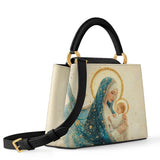 Catholight Divine Mother’s Embrace Leather Satchel Bag