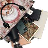Catholight Sacred Serenity: The Madonna’s Tender Embrace Leather Bag