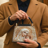 Catholight  Heavenly Grace In Radiant Splendor Leather Satchel Bag