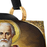 Catholight Saint Nicholas The Patron of Generosity Leather Satchel Bag