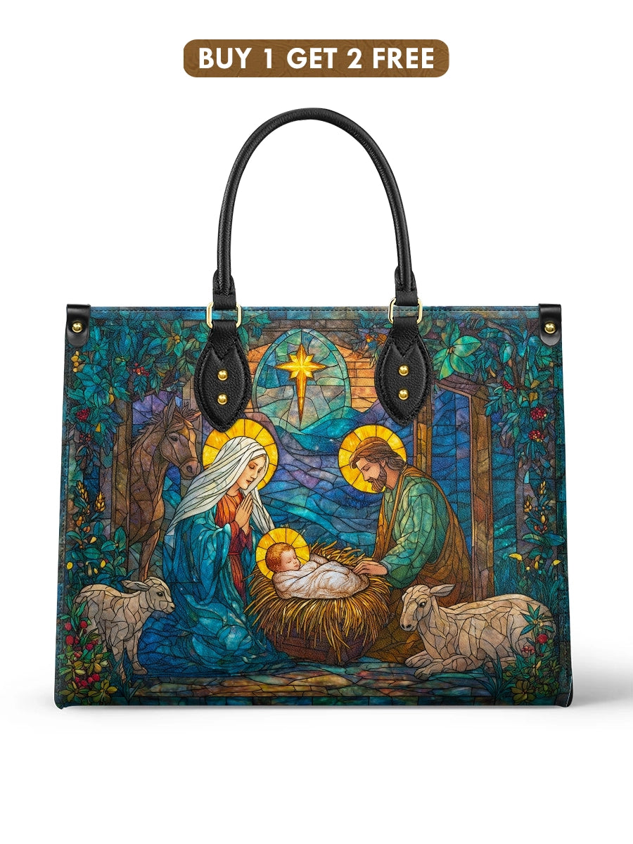Catholight Holy Nativity Leather Bag