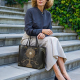Catholight The Corpus Christi Elegance Leather Tote Bag