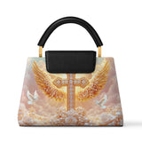 Catholight Dove of Peace Leather Satchel Bag