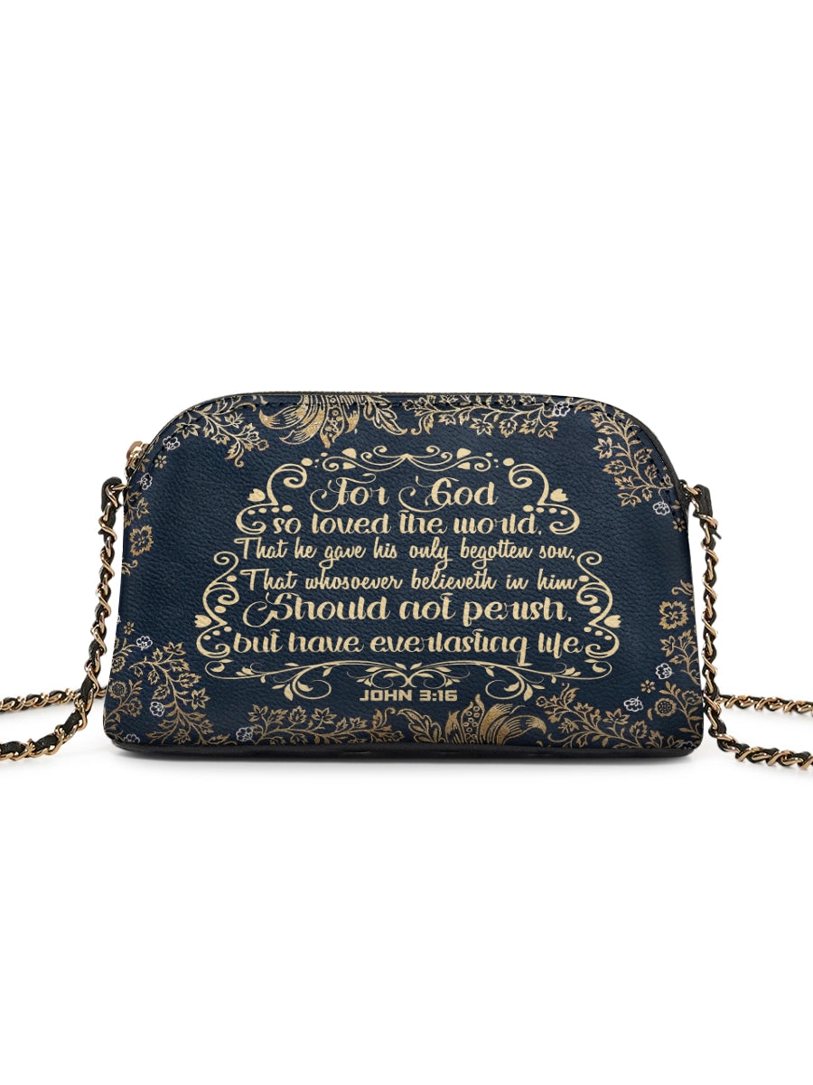 Catholight Everlasting Life Leather Crossbody Bag