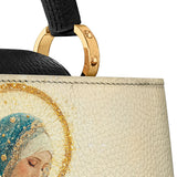 Catholight Divine Mother’s Embrace Leather Satchel Bag