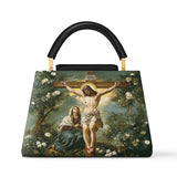 Catholight The Cross of Redemption Leather Satchel Bag