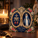 Catholight Wooden Faith Block Holy Mother Devotional