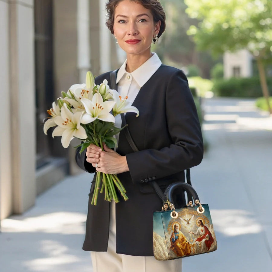Catholight Trinity Divine The Holy Grace Lady Leather Bag