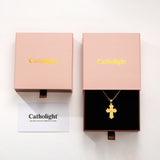 Catholight Four-Way Cross Necklace in Gold Vermeil